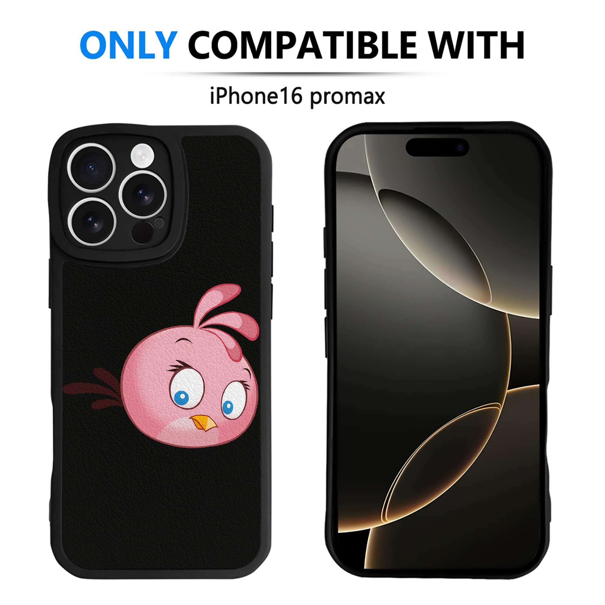 （画像用） Angry Birds アングリーバード 【iPhone 16シリーズ対応】シリコンスマホケース（レザー調） 材質：シリコン